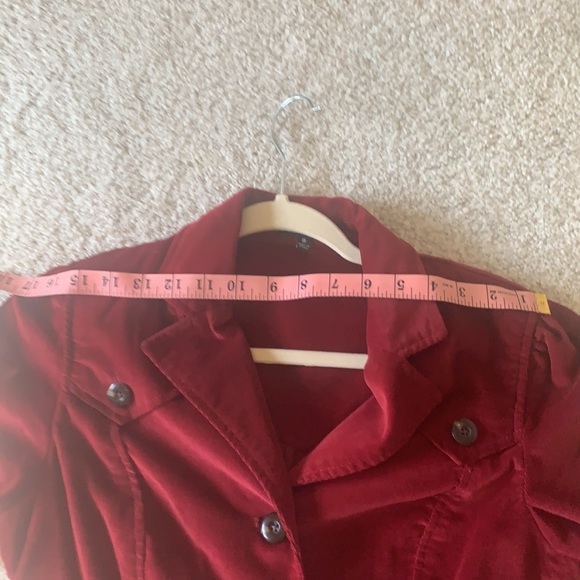 Rafaella Stretch corduroy blazer. Reddish maroon size 8 - Picture 6 of 9